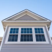 Double hung windows featured on a house.